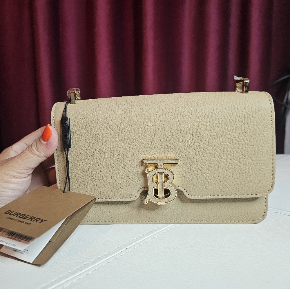 Burberry Mini TB leather crossbody NWT